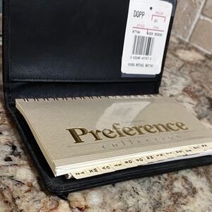 Vintage leather address book